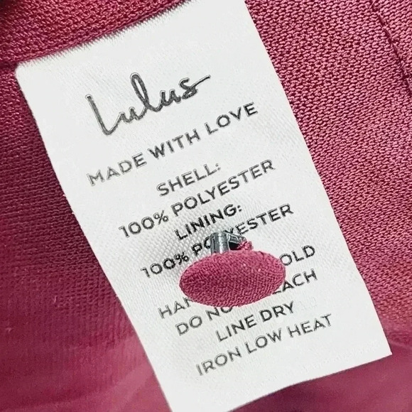 Lulu's Women's Chiffon Cold Shoulder Wrap Burgundy Romper Size S - Picture 5 of 9